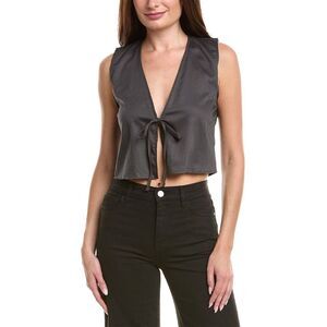 Leset Womens Yoko Tie Top, Beige